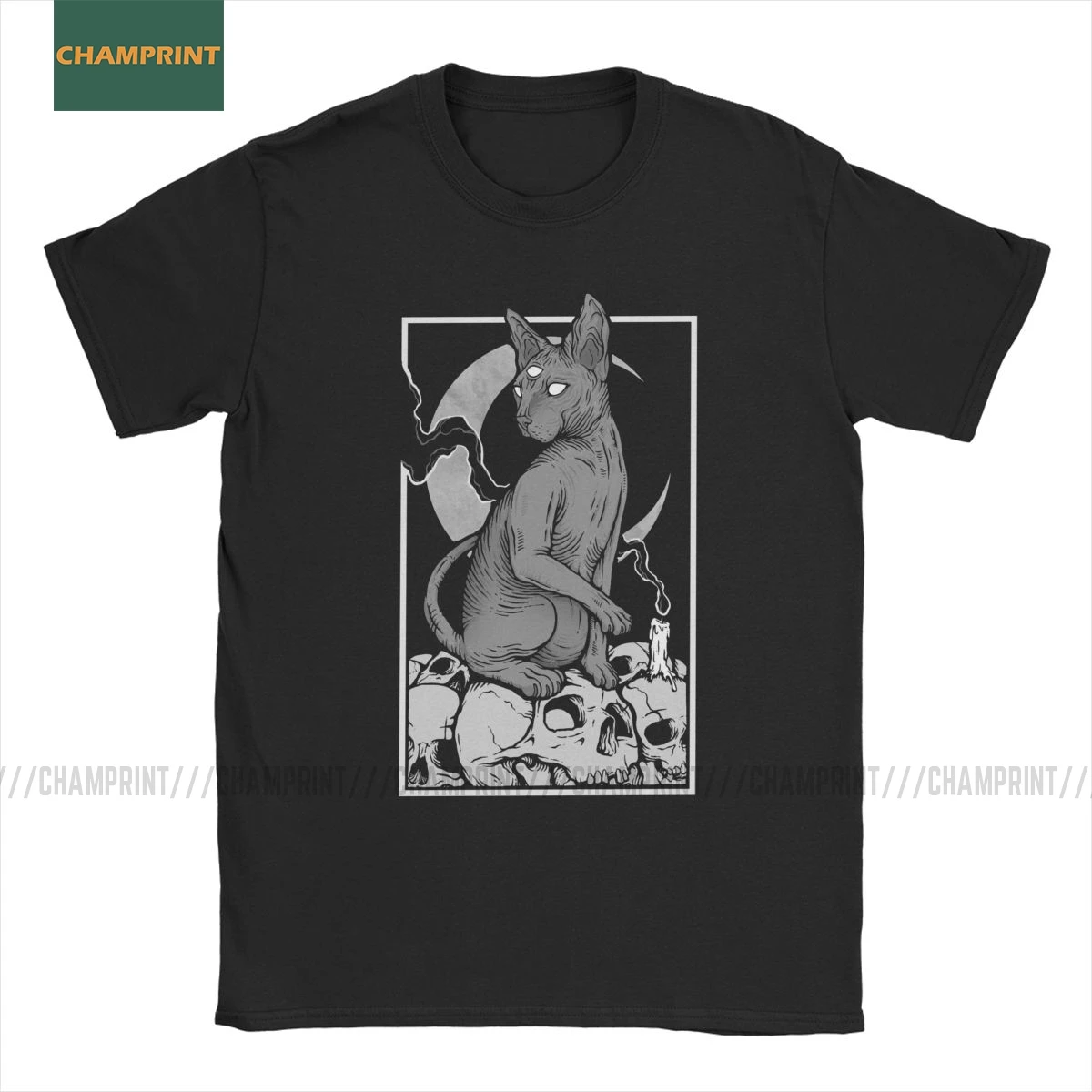 Мужские футболки с капюшоном в виде кошки хлопковые Милая футболка канадского