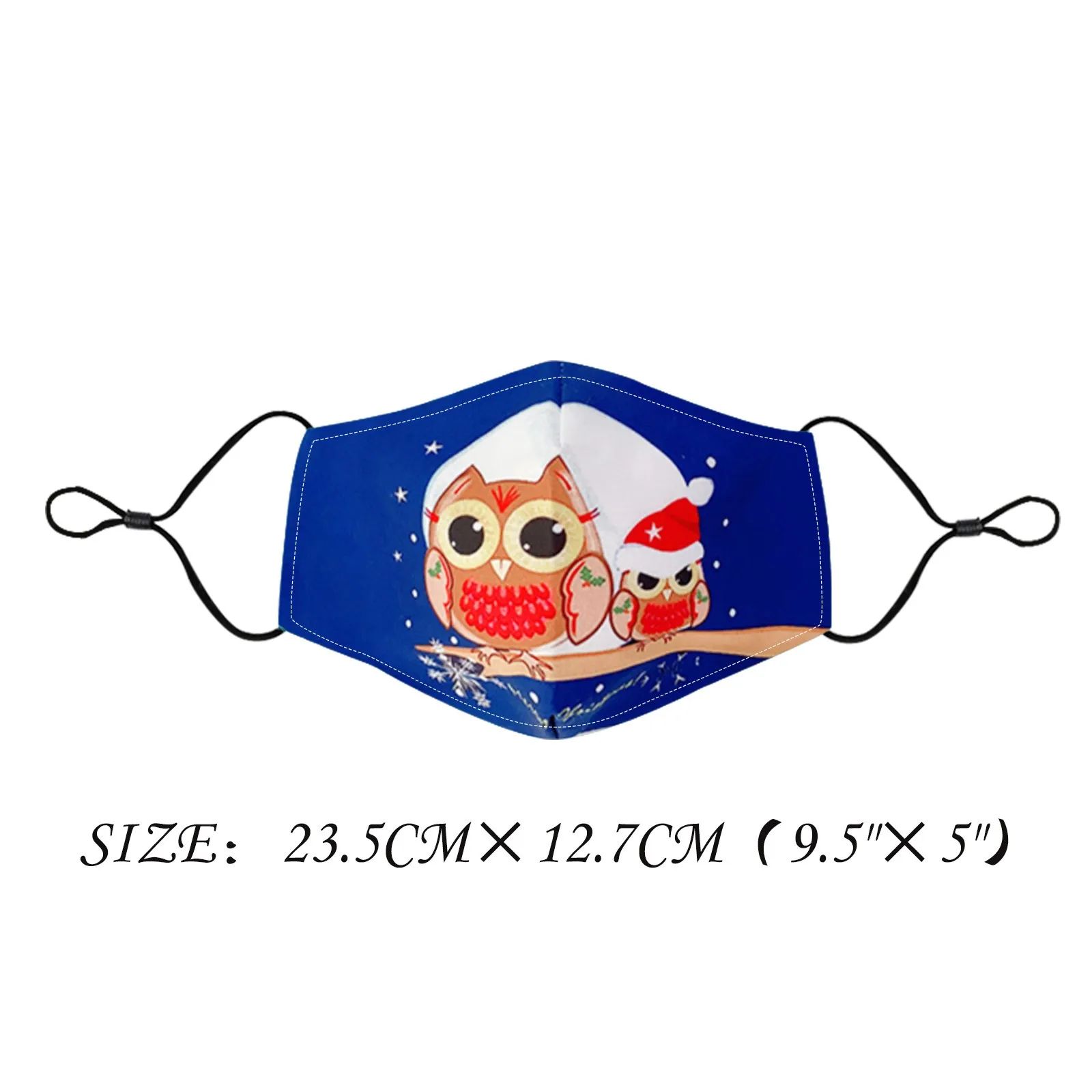 

1PCS Washable Elastic Earloop Face Breathing Mask Reusable Anti-dust Cotton Mouth Mask Fashion Christmas Mask For Adults Maska F