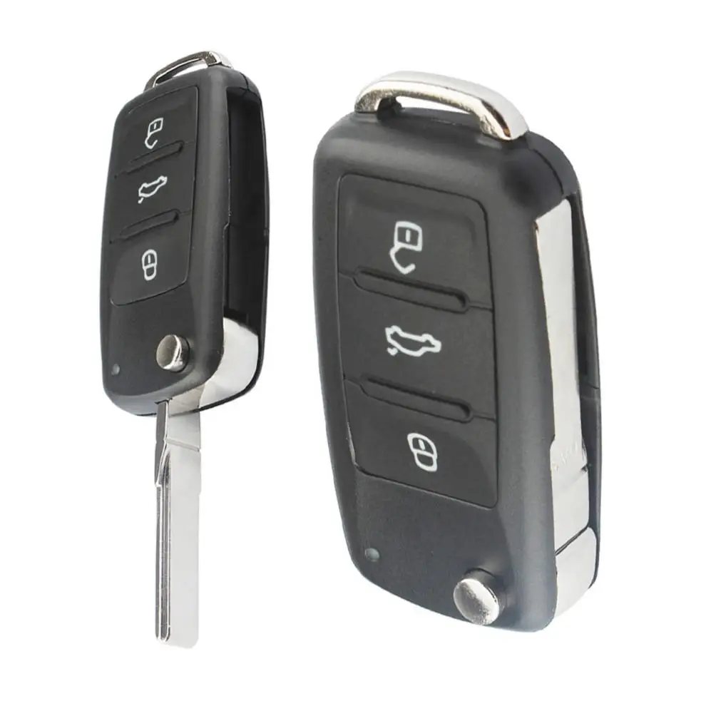 Черный корпус ключа дистанционного управления с 3 кнопками для Volkswagen B5|chip car key|chips