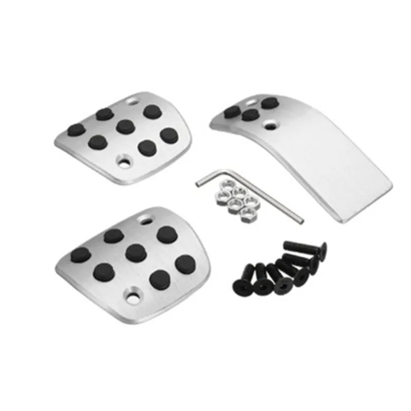 Автомобильный Алюминиевый сплав + резиновая педаль акселератора декоративная