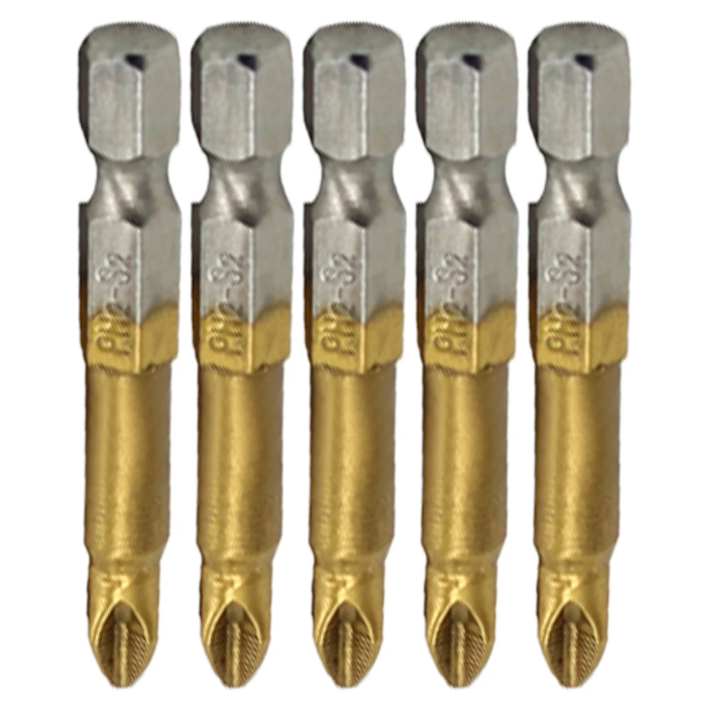 DIY отвертка бит PH2 Простая установка Титан покрытием отточить инструмент 1/4