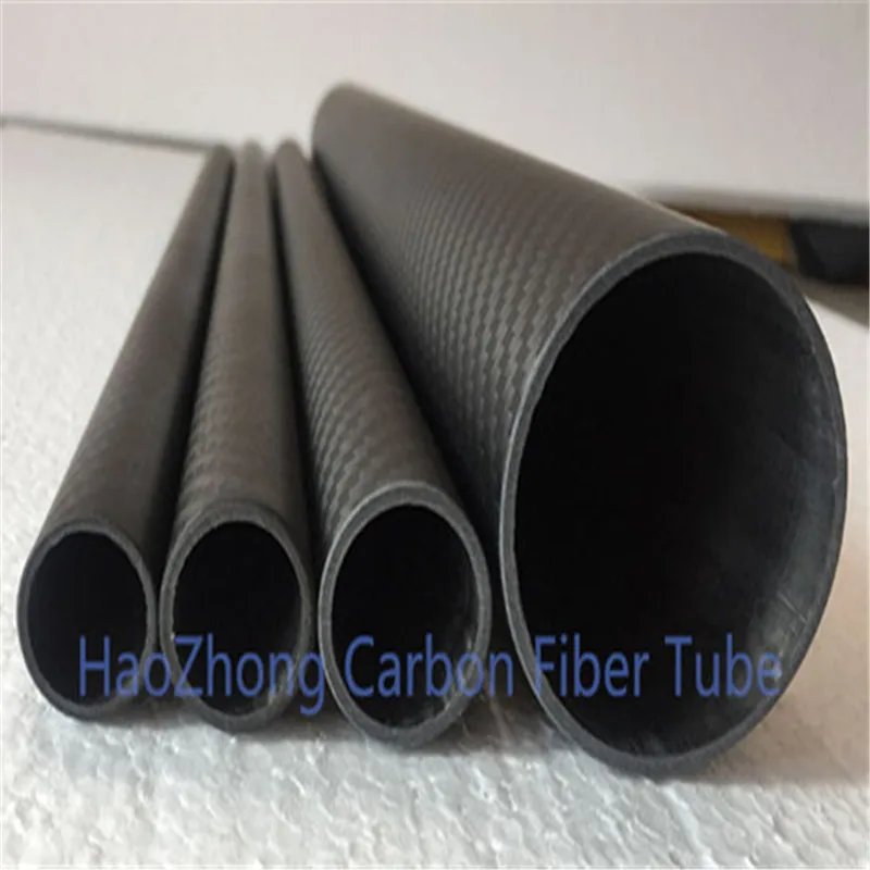 

2 pcs 30MM OD x 27MM ID x 1000MM (1m)100% Roll 3k Matt Carbon Fiber tube / Tubing , wing tube Quadcopter arm Hexrcopter 30*27