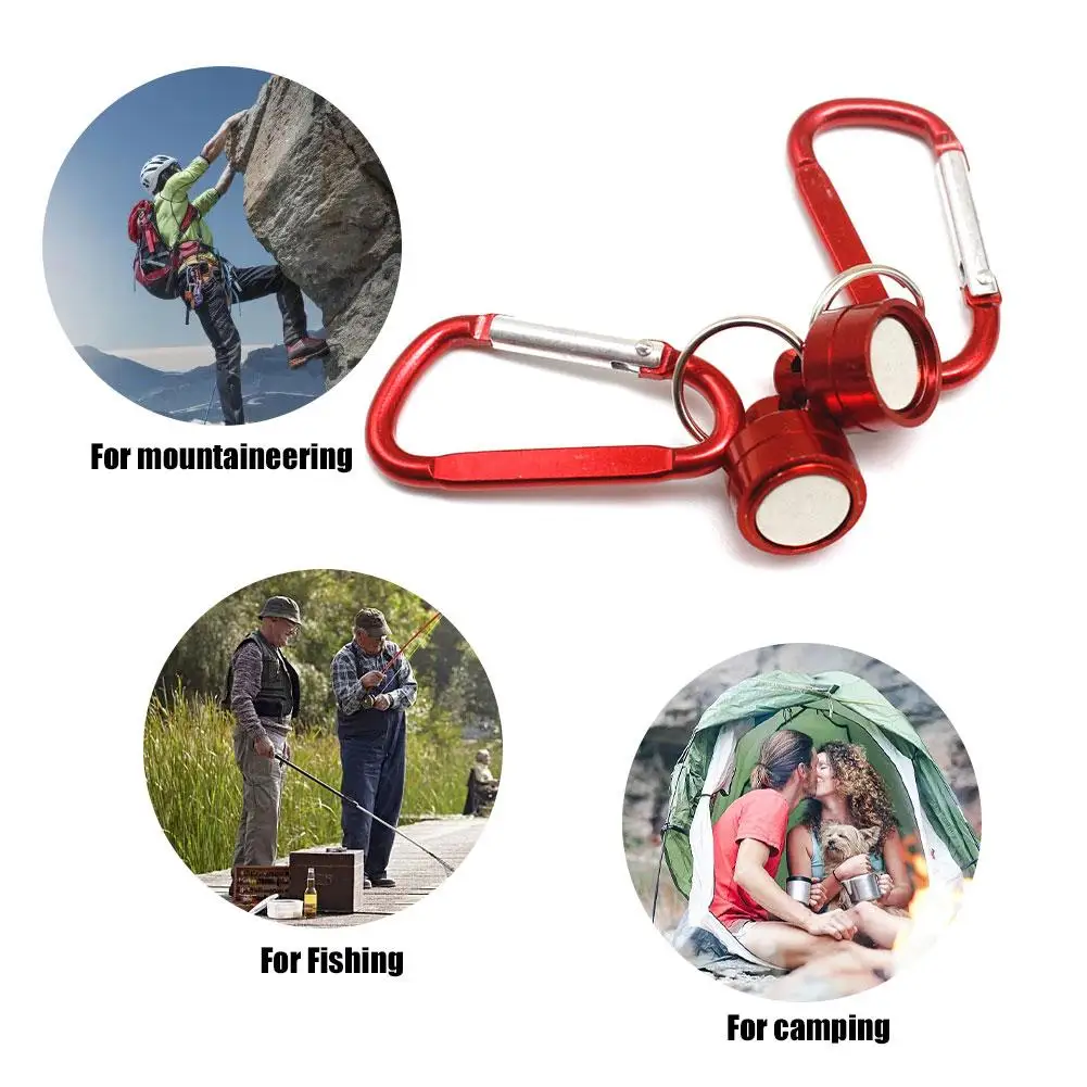 

Magnetic Carabiner Fishing Keychain Snap Clip Lock Buckle Hook Carabiner Fishing Tool Outdoor Camping Supplies Tools Accessories