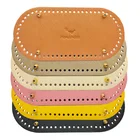 12*25 см длинное овальное дно для вязаной сумки искусственная кожа ручная работа