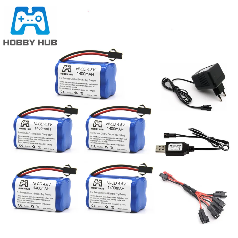 Никель кадмиевая аккумуляторная батарея типа X с зарядным устройством 5 в 1 4 8 1400