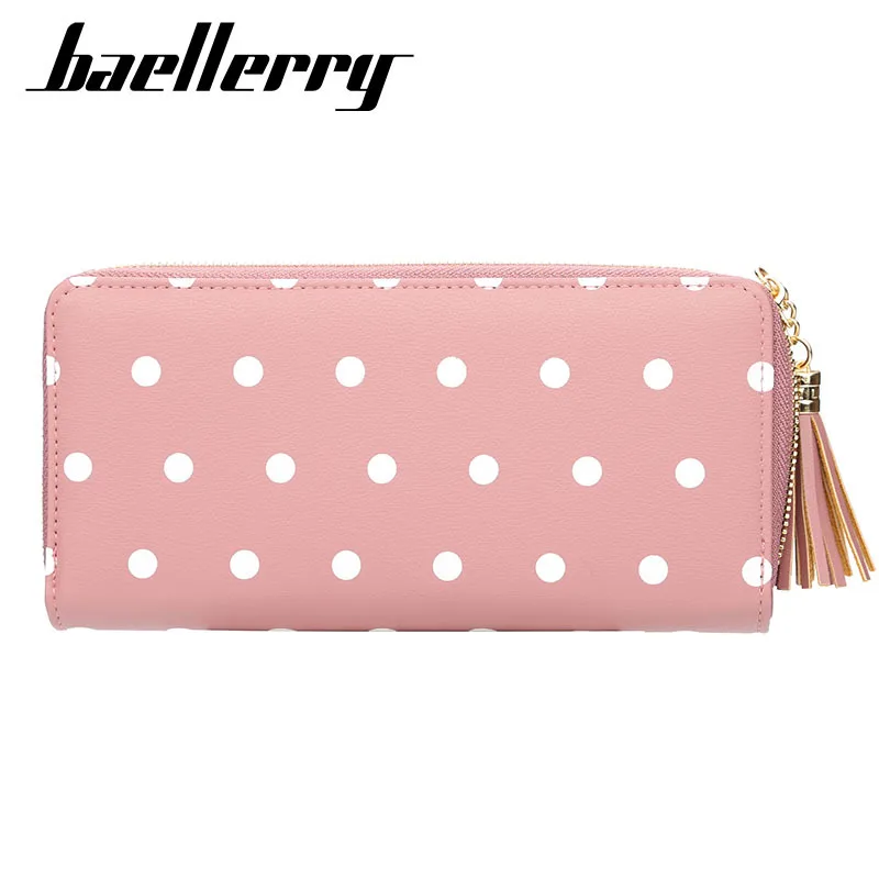 Baellerry, женский кожаный кошелек, новинка, длинный держатель для карт, женский клатч, кошелек, сумка для денег, женские кошельки на молнии, карман для монет, W090