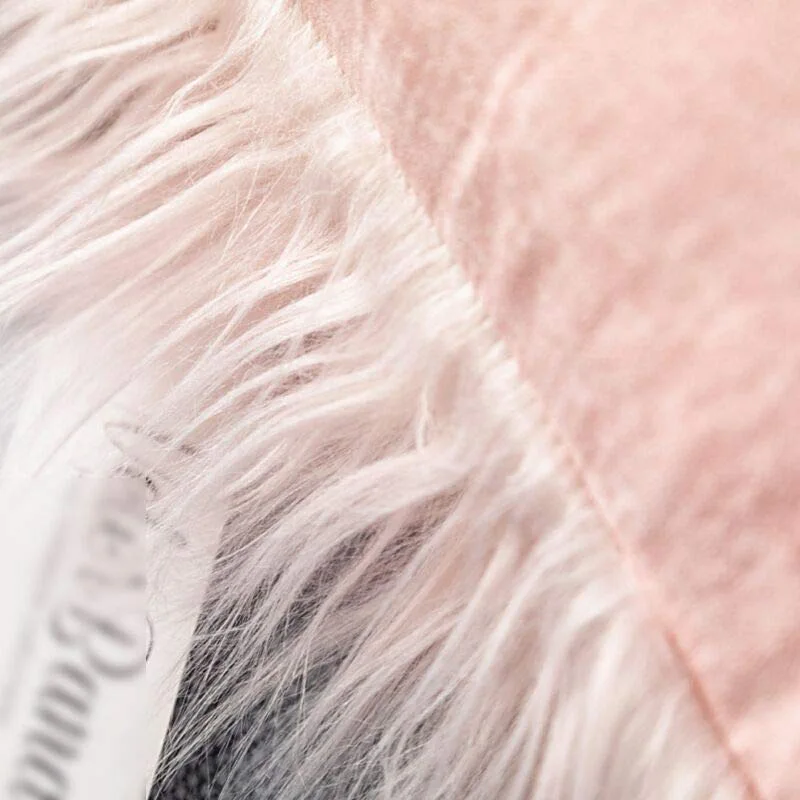 Длинные Плюшевые наволочки с пушистыми блестками белые розовые кофейные серые