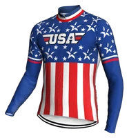 outdoor mtb cycling jersey 2022 usa jacket mountain maillot bike quality long shirt race sport off road breathable clothing tops