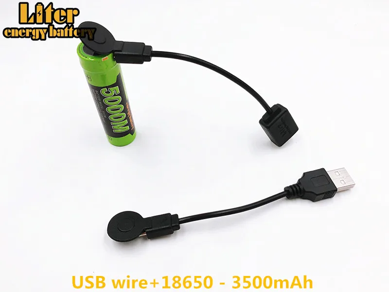 Аккумулятор для ноутбука 18650 3 7 V 3500mAh 5000M USB литий ионная аккумуляторная батарея 4