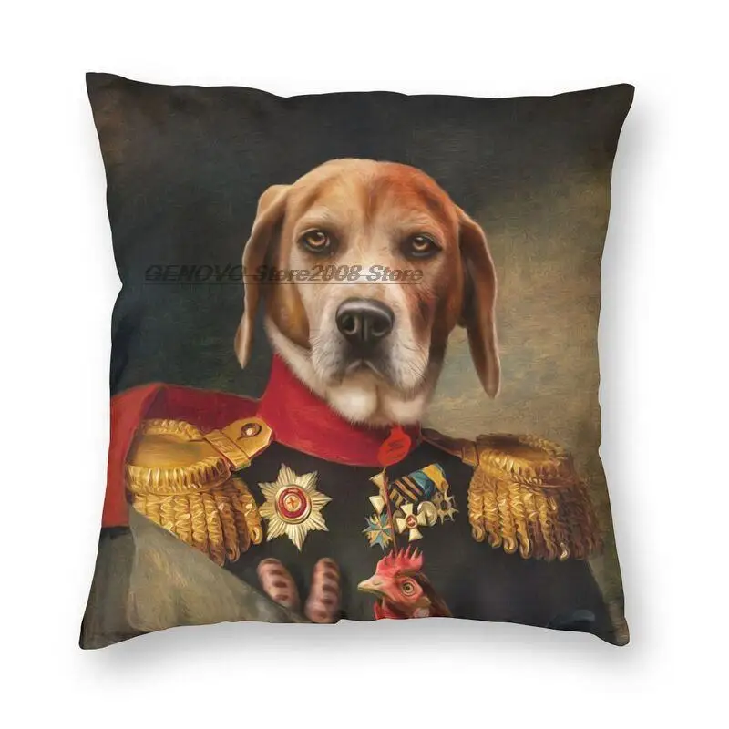 

Luxus Nette Beagle Hund Porträt Werfen Kissen Fall Dekoration Nach Lustige Doggy Kissen Abdeckung 45x45 Kissenbezug für Wohnzimm