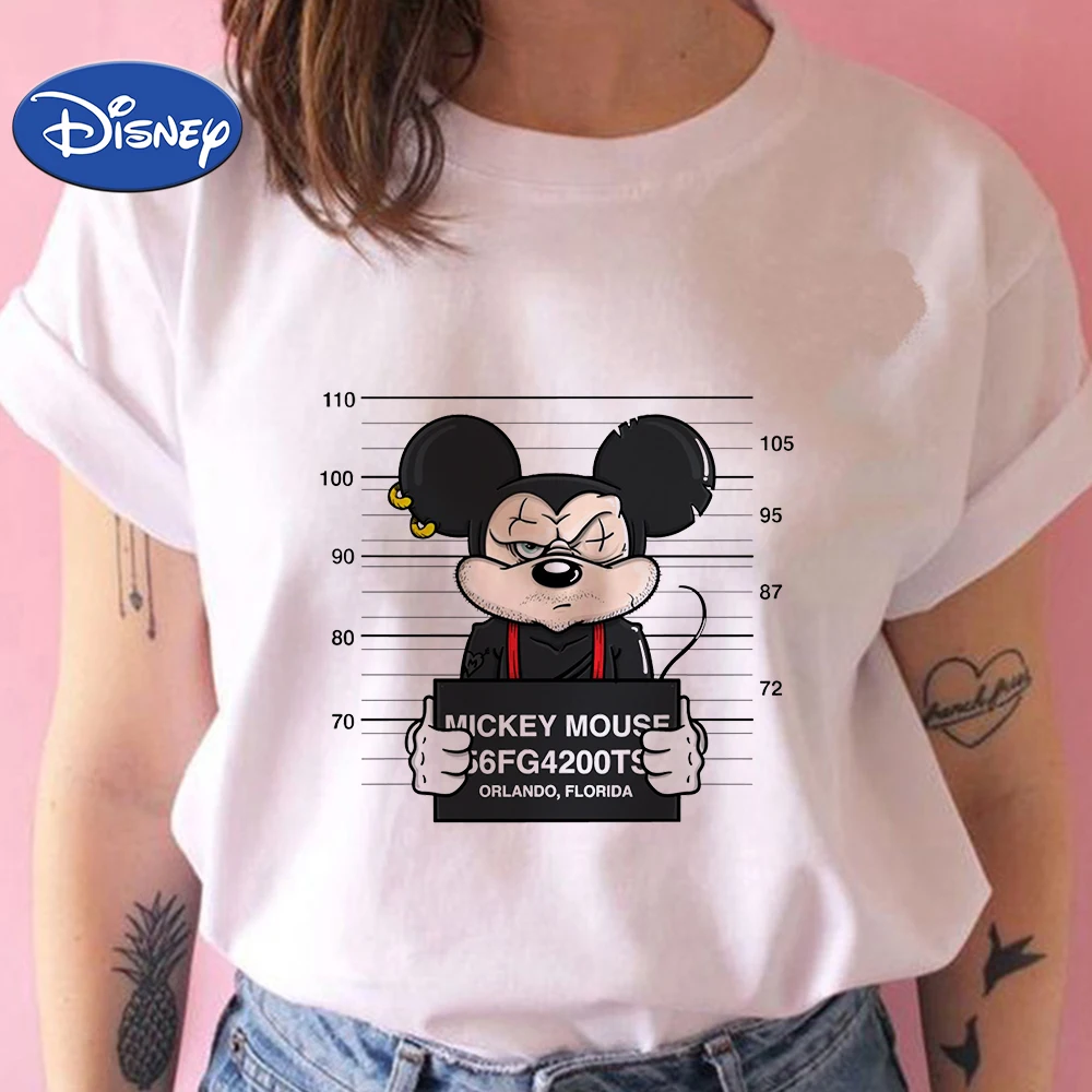 

Disney Women's Clothing 2022 Trend Dropshipping Y2K Mickey Mouse T-Shirt Clothes Short Sleeve Cool Hipster Edgy Spain Ropa Mujer