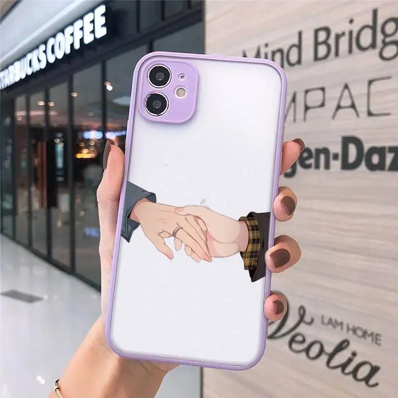 

Finger Art Aesthetic Hand luxury Phone Case funda matte transparent For iphone 7 8 11 12 plus mini x xs xr pro max cover