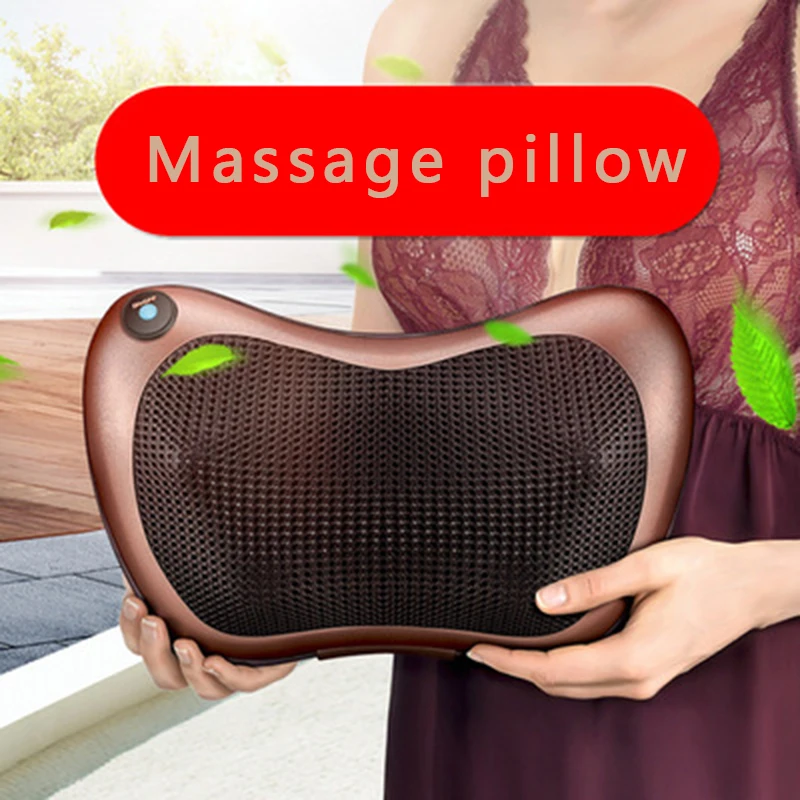 Car massage pillow Car home dual-use eight-head single-button double-button massage pillow