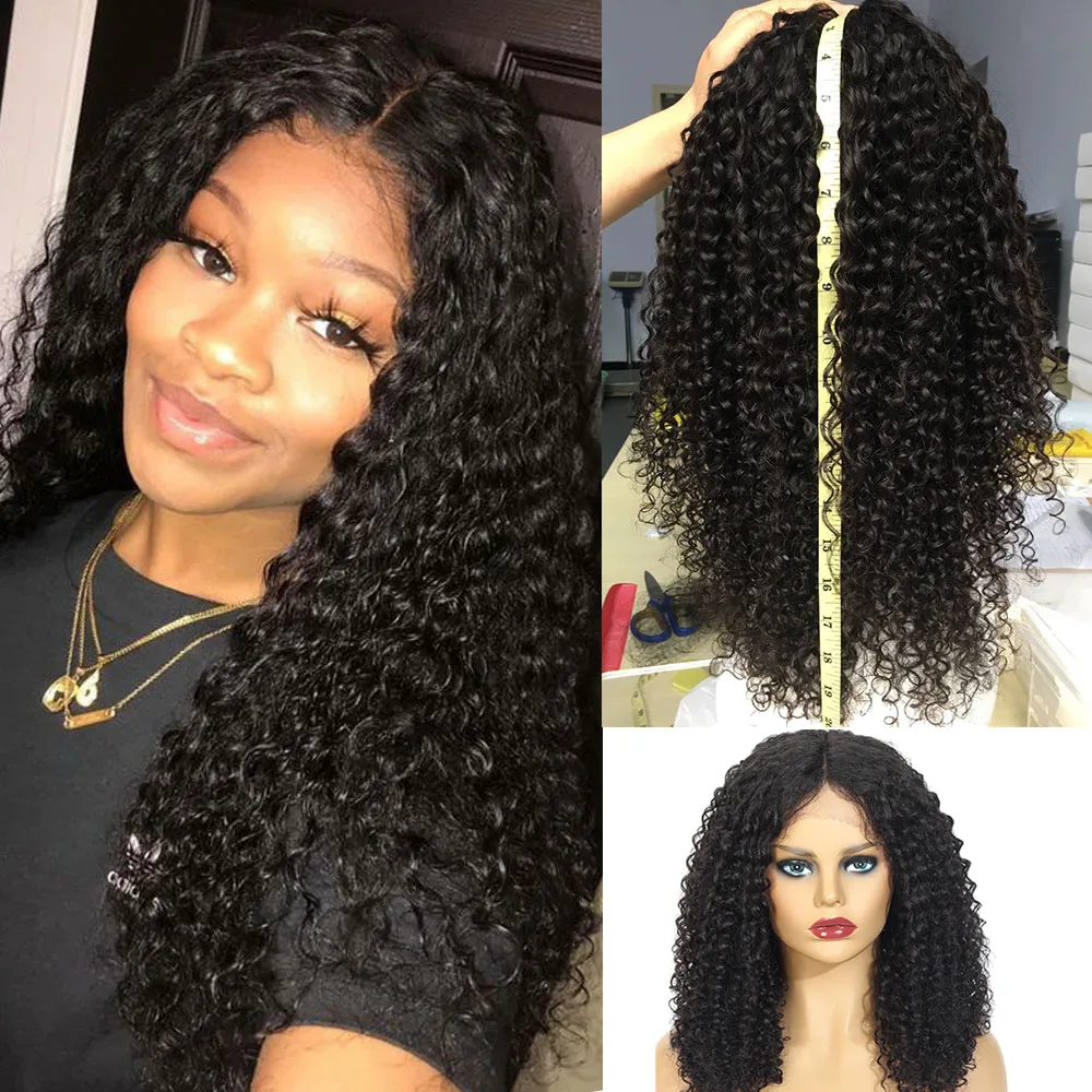 Афро кудрявые вьющиеся парики на сетке спереди человеческие волосы бразильские