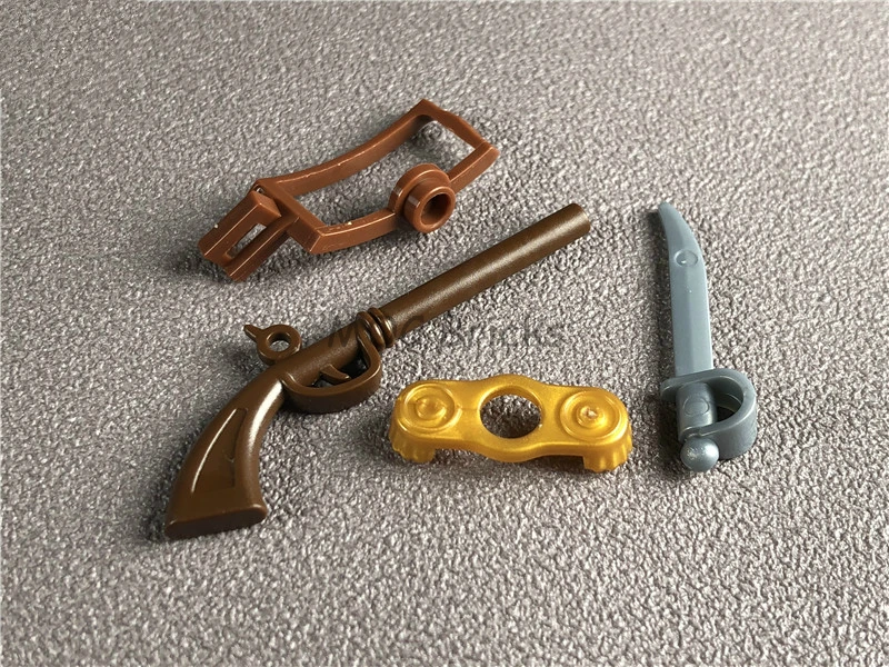 10 компл./лот кубики MOC пират флинтлок мушкет Императорский солдат оружие набор 2561