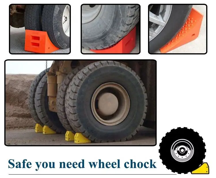 

road traffic equipment wheel chock pu car stopper block