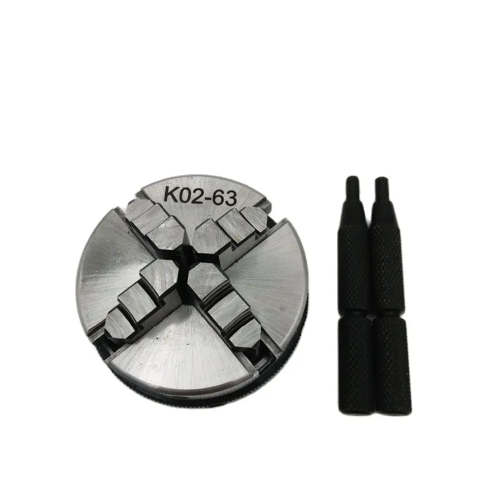 

SAN OU K02-63 4 Щековая патроны токарные станки с ЧПУ Самоцентрирующийся зажимной ручным усилием 2,5 "K02 631 закаленной Сталь для бусы Будды машина