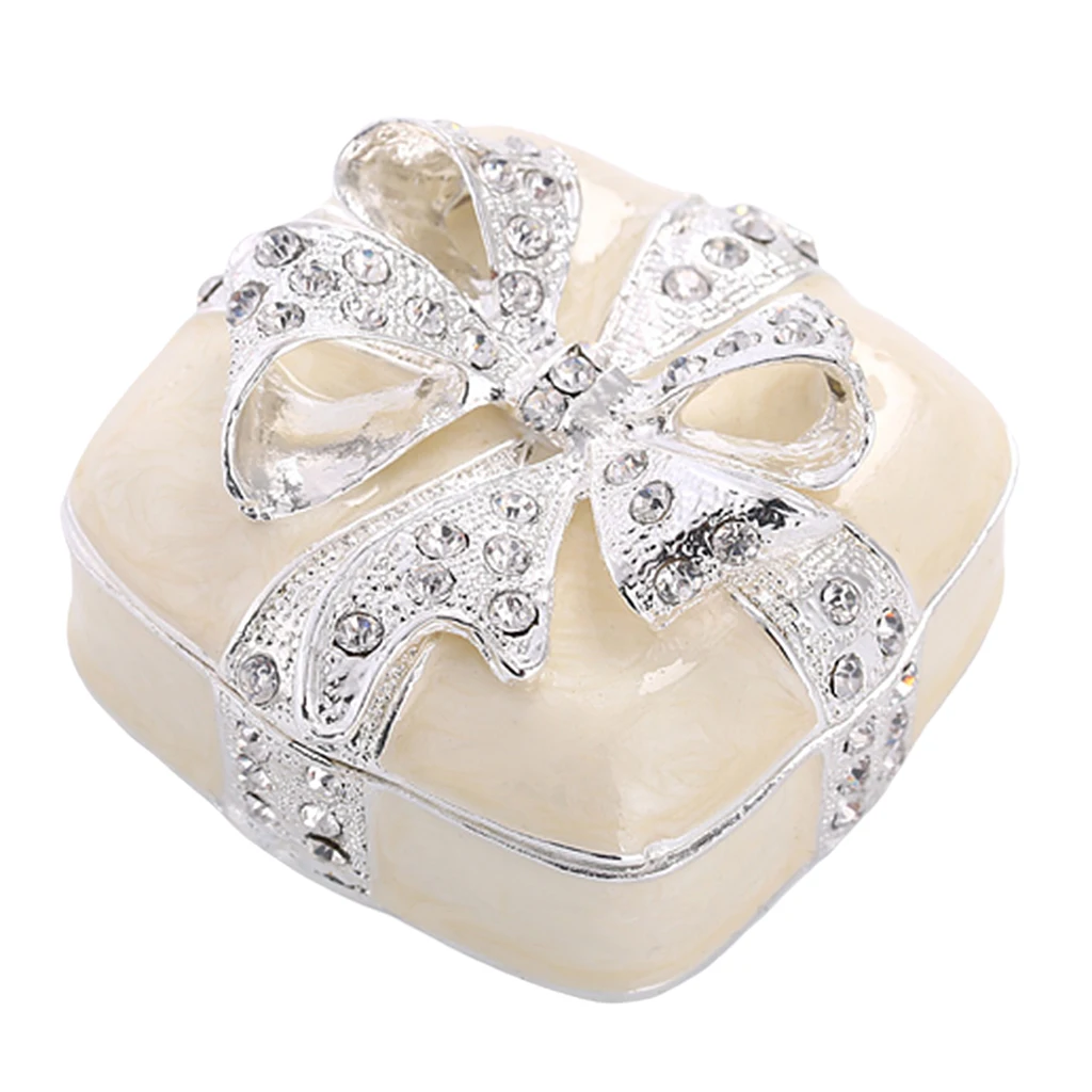 

Разноцветная шкатулка с бантом Стразы для ювелирных изделий демонстрация сережек Подарочная коробка на день рождения