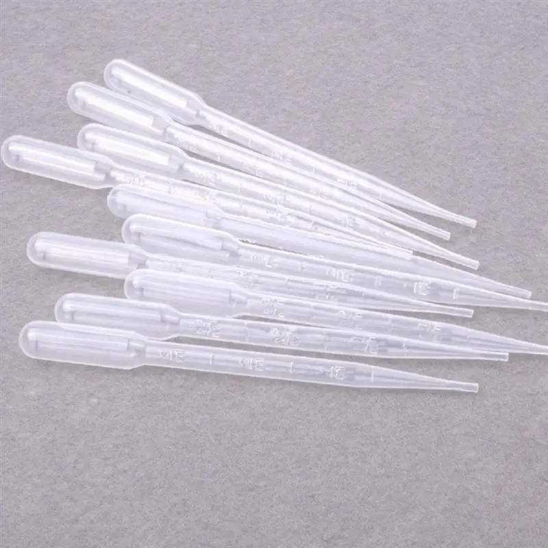 

300pcs 3ml Disposable Plastic Droppers Graduated Pipettes Laboratory Tools
