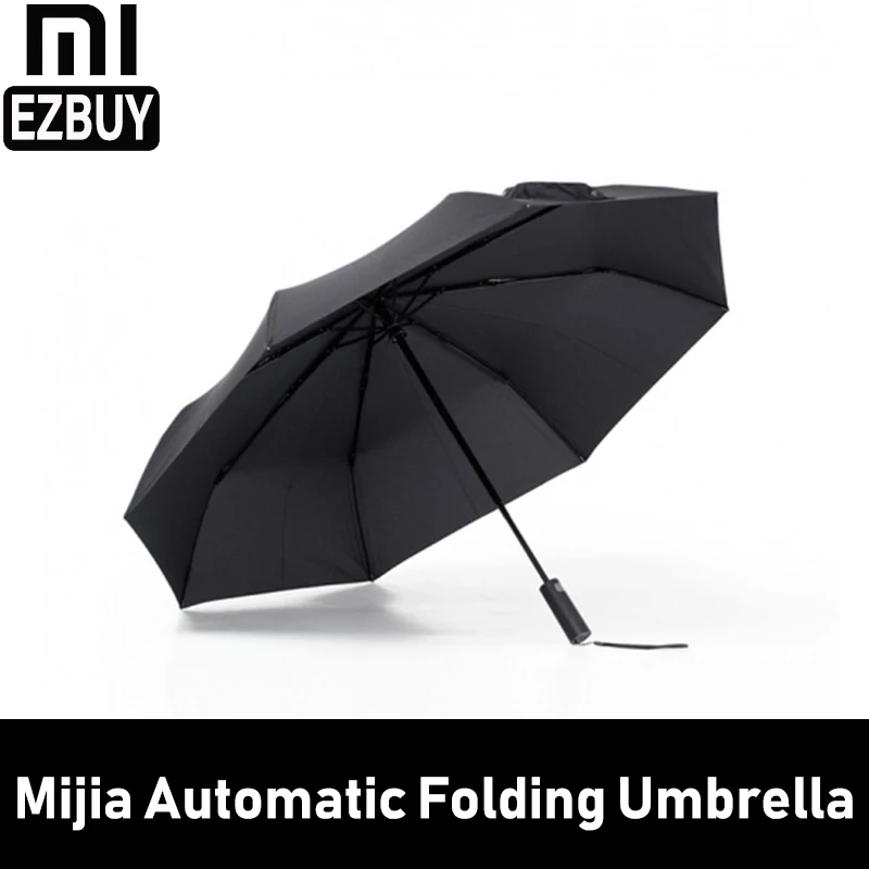 Оригинальный Xiaomi Mijia Автоматический складной Солнечный дождливый зонтик