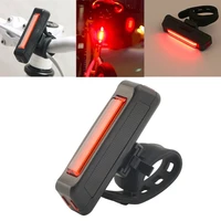 usb rechargeable bike lighting bicycle light rear back safety tail red portable accessories