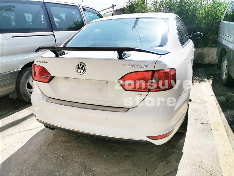 Используется для Volkswagen Jetta MK6 спойлер 2012 13 14 15 16 17 18 лет заднего крыла арматура Клея Аксессуары без перфорации