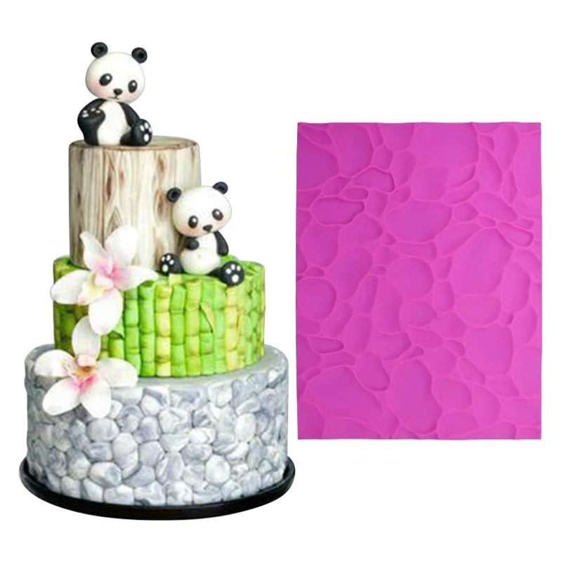 

Sugar Cobblestone 3D Cake Fondant Mold Lace Mat Decorating Tools Chocolate, Gumpastes Mold, Sugarcraft Kitchen Accessories