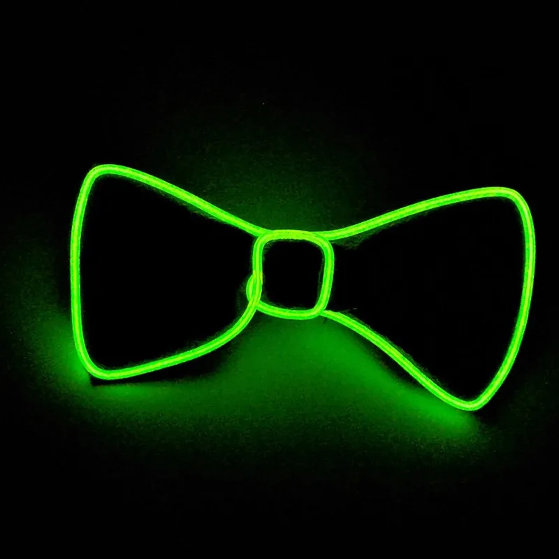 Креативный светящийся галстук-бабочка унисекс со светодиодами без косточек