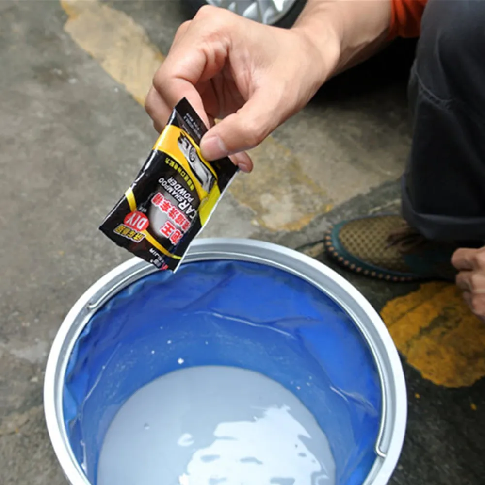 

20PCS Powder Car Wash Shampoo Universal Cleaning Car Shampoo Multifunctional Cleaning Tools Car Soap Powder Car Windshield