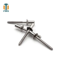 100pcs m3 26 18mm stainless steel countersunk head closed type mandrel blind rivet nail pop rivets for furniture car aircraft