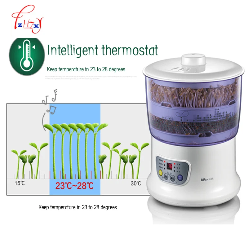 

Automatic Soya Sprouts Intelligence Machine Upgrade Large Capacity Thermostat Green Seeds Grow Automatic Machine Beans Sprouts