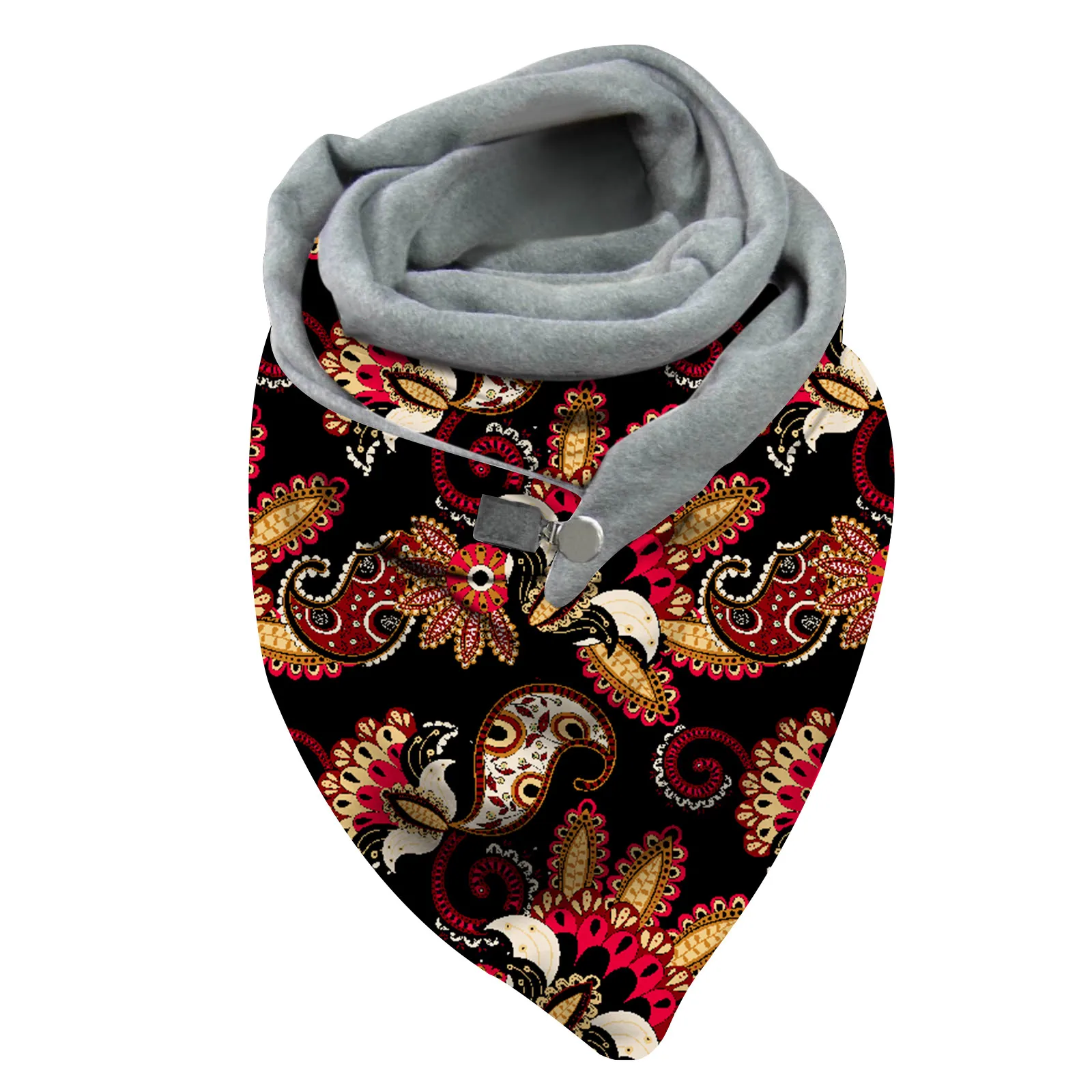 Женский шарф с рождественским принтом модная многофункциональная шаль в стиле