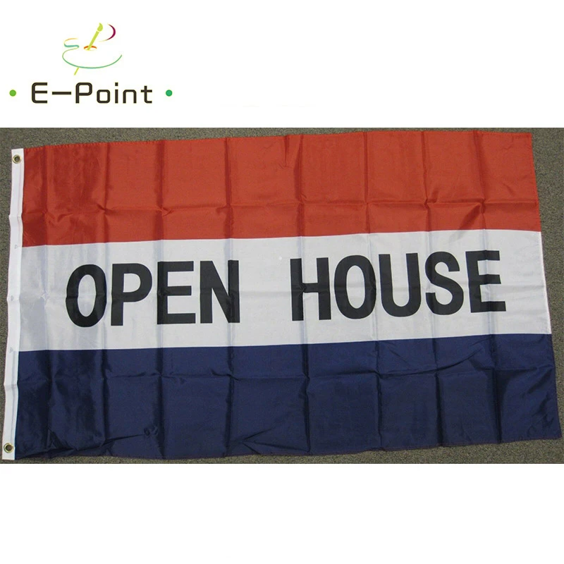 

Флаг с открытым домом, размер 2 фута * 3 фута (60*90 см), размер 3 фута * 5 футов (90*150 см), рождественские украшения для дома, флаг, баннер