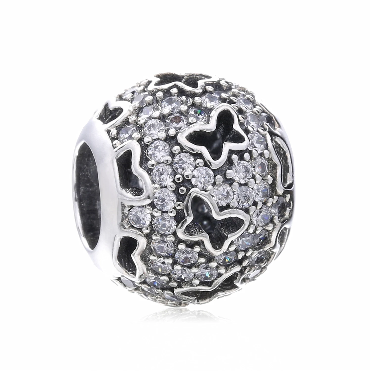 Ajax 925 Sterling Silver Butterfly Beads Charms For Original Bracelet Women Jewelry Making