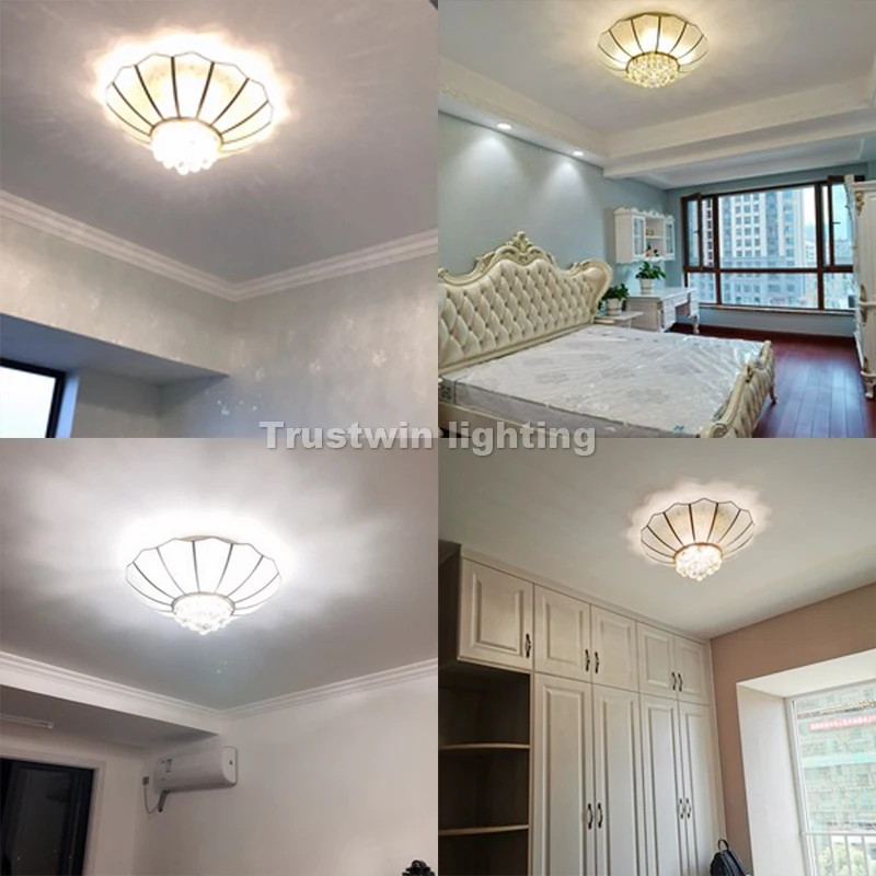 Американский Европейский корпус цветок формы стекла Хрустальный потолочный