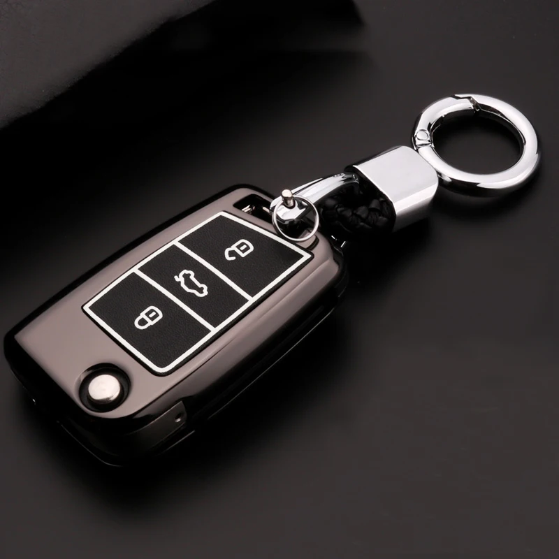 

Car Key Cover Case For VW Golf 6 7 mk7 Bora Jetta Polo Passat For Skoda Superb Octavia A5 A7 Fabia For Seat Ibiza Leon 5F FR 2