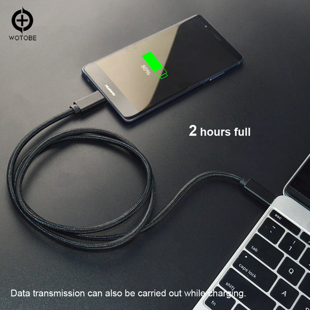 USB кабель WOTOBE 5 а 100 вт 10 гбит/с 4K|Зарядные устройства для телефонов| |
