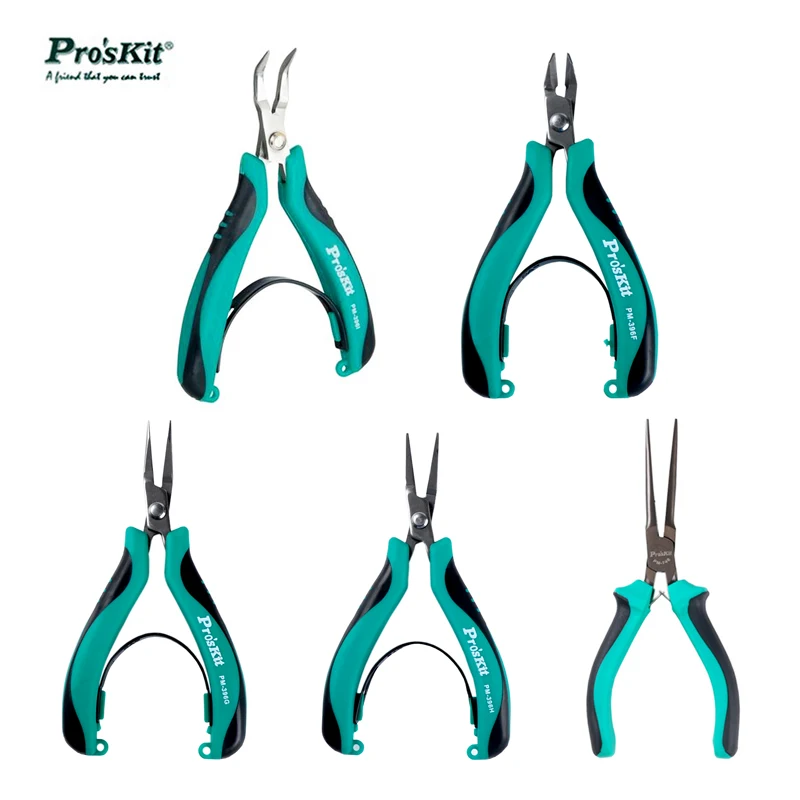 

Pro'skit Forceps Pliers Diagonal Long nose Electrical Beading Cable Wire Side Cutter Cutting Nippers Repair Tool PM-396F/G/H/I