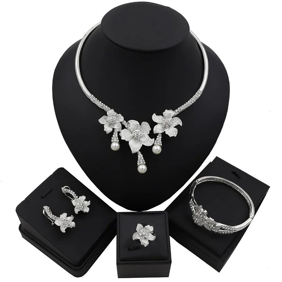 TSROUND Африканский нигерийский Свадебный элегантный набор турецких ювелирных