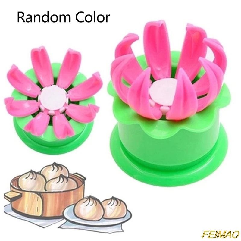 

Random color Chinese Baozi Mold Steamed Stuffed Bun Mold Maker Dim Sum Shaper