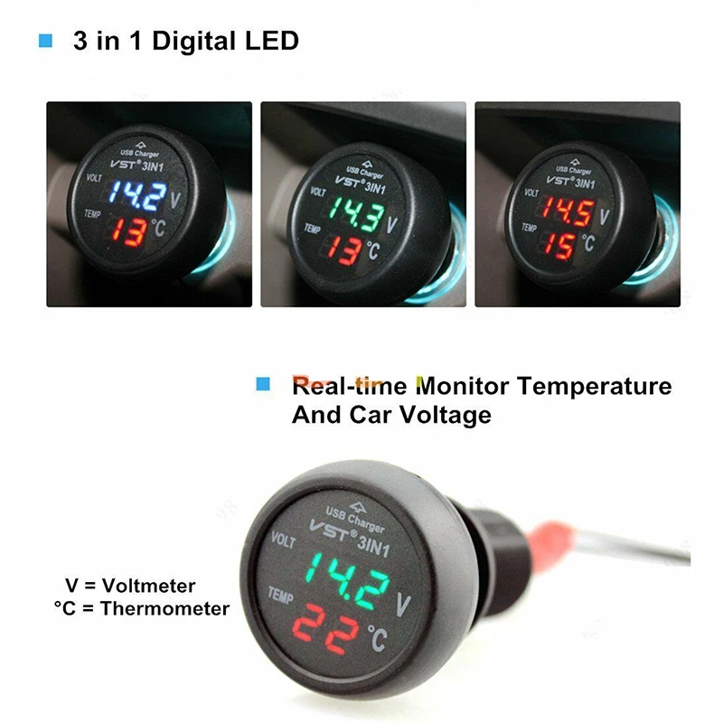 3 в 1 вольтметр фонарь светодиодный амперметр | Автомобили и мотоциклы