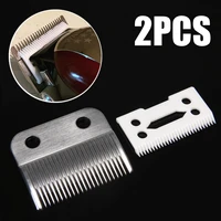 2pcsset durable hair beard ceramic blade cutter metal bottom for wahl shear clipper personal care appliances