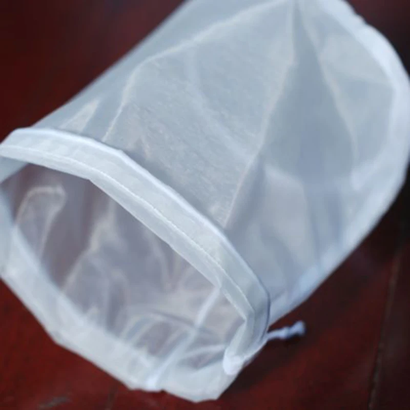 

2 Pcs Nylon Straining Bag 20x30cm Fine Mesh Homebrew Filter Bags White Practical
