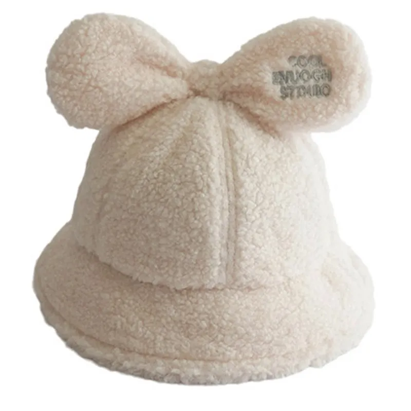 New fashion hat children autumn winter Korean version versatile Japanese fisherman's cap basin hat thickened warm fisherman hat