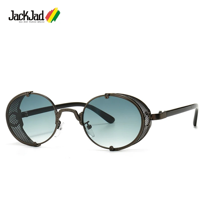 

JackJad 2020 Fashion Cool Vintage SteamPunk Style Sunglasses Metal Mesh Side Shield Brand Design Sun Glasses Oculos De Sol 2154