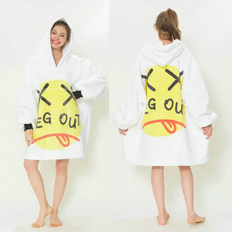 Модное плюшевое Флисовое одеяло с 3D принтом шерпа кораллового цвета рукавами