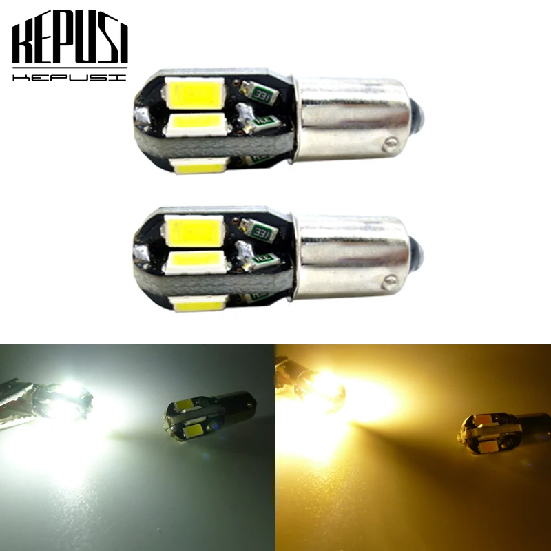 2 шт. T4W BA9S 5630 5730 SMD 8 светодиодный гирлянда для внутреннего купола лампочки