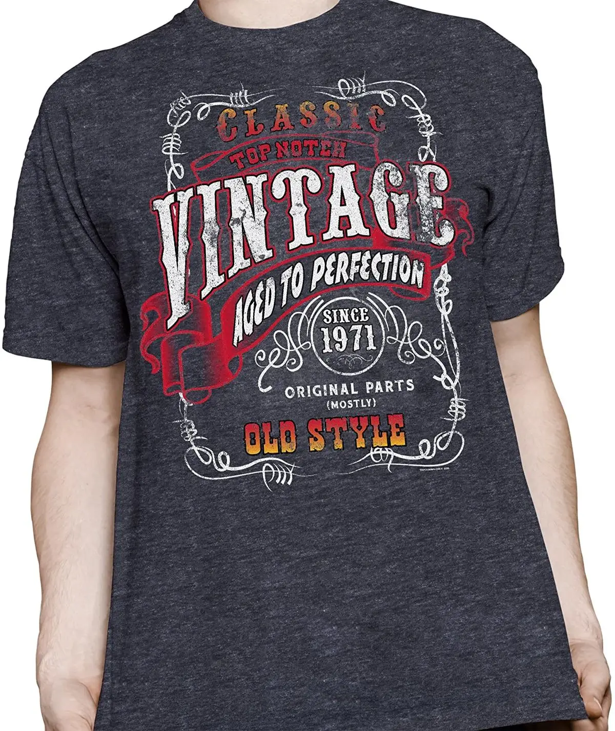 

Fashion Cool Men T shirt 50th Birthday Gift Shirt - Vintage 1971 Aged to Perfection - Stugis Women Funny print tshirt