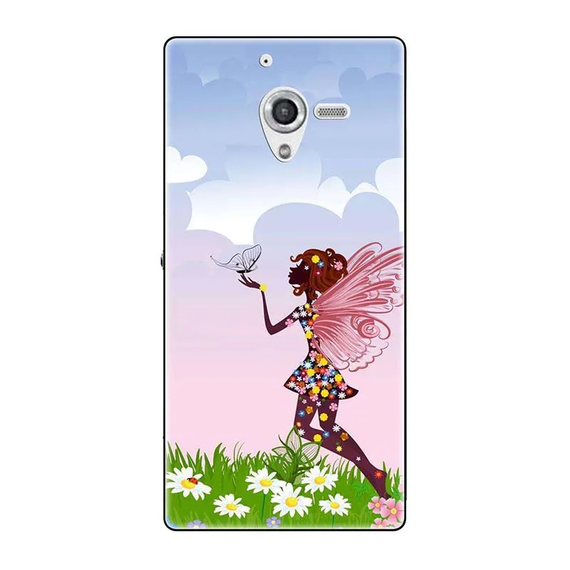 A190 Телефонные чехлы для sony Xperia ZL непосредственный сбыт из L35H C6502 C6503 C6506 5," чехол с принтом(розы); волк милый чехол-крышка с узорами чехол для телефона чехол Fundas Para - Цвет: A190