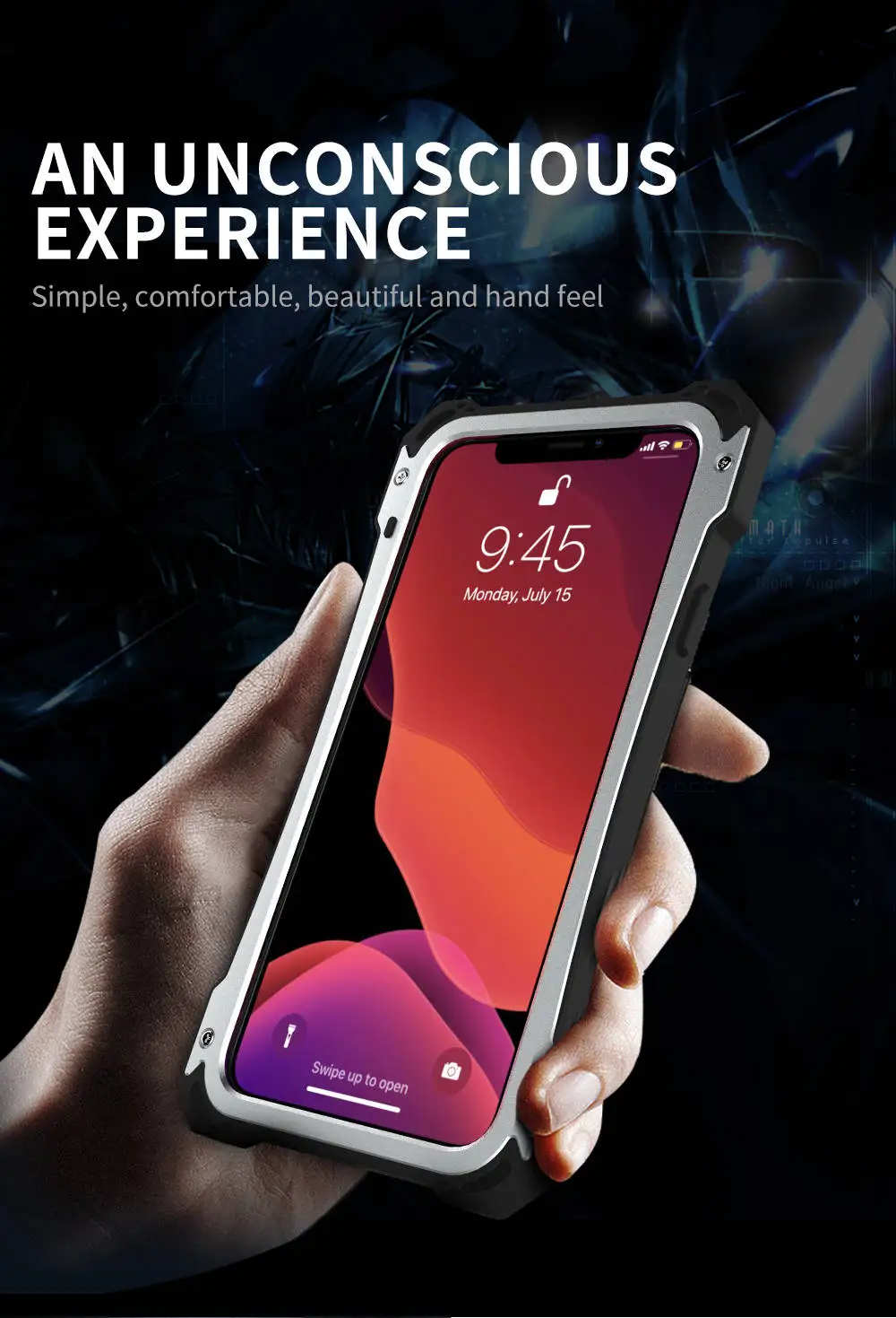 Роскошный алюминиевый водонепроницаемый защитный чехол Gorilla glass для iphone 11 Pro MAX 7 8